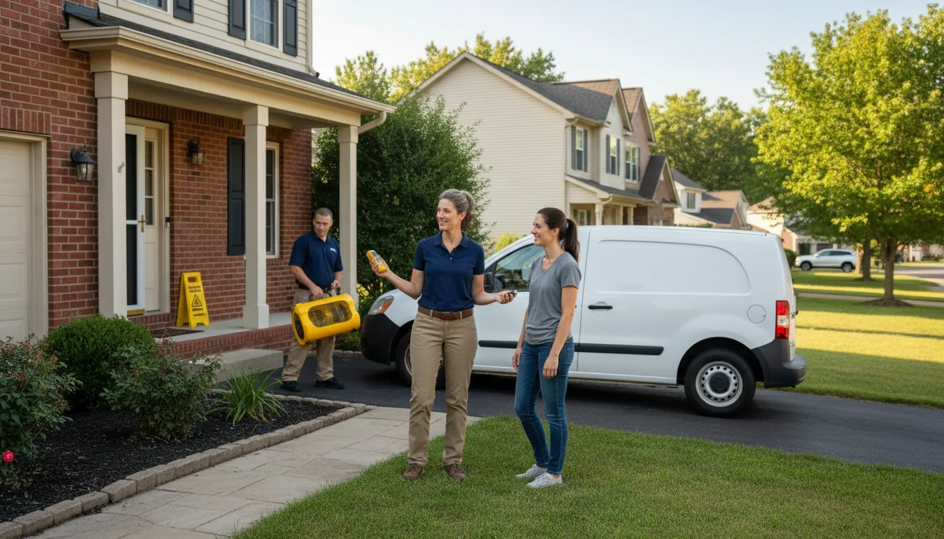 Water restoration image for Dehumidification And Cleanup Services in Merrillville, IN